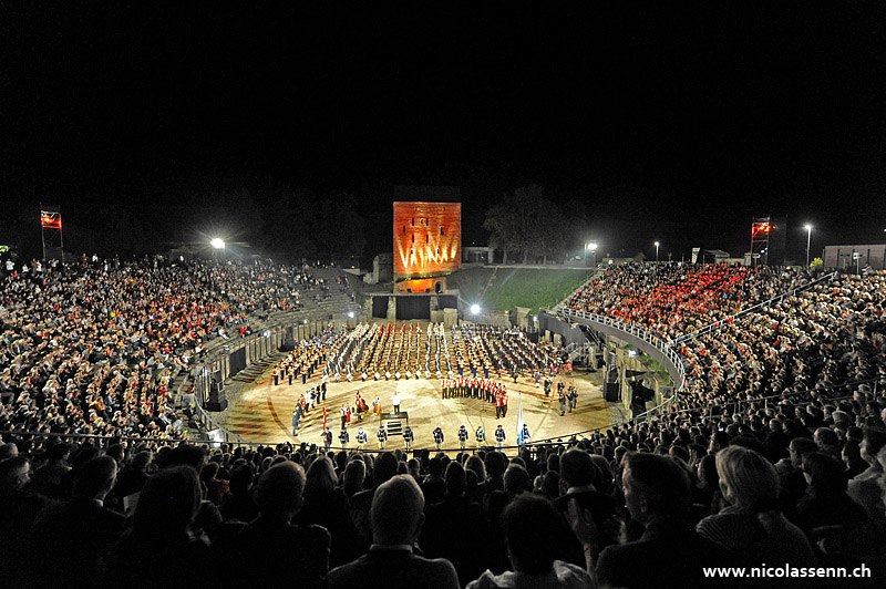 Stockbridge Pipe Band at the Aventicum Musical Parade and Tattoo, Switzerland, 2013